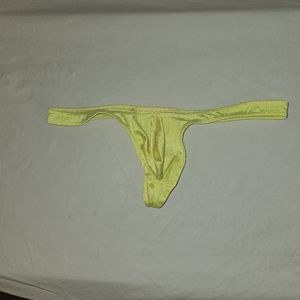 Yellow Muscleskins Men's Thong Swimsuit - Large
